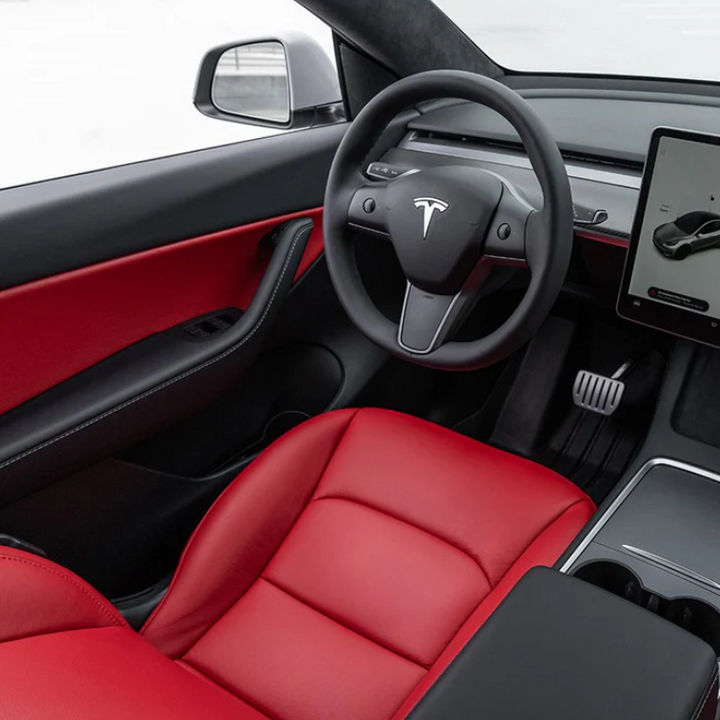 2019-23 Tesla Model Y Custom Premium Leather Seat Covers