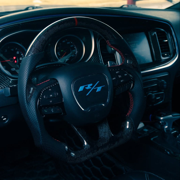 2015+ Dodge Charger Carbon Fiber Steering Wheel (Custom Order)