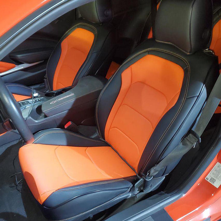 6th Gen Camaro Coupe Custom Leather Seat Covers