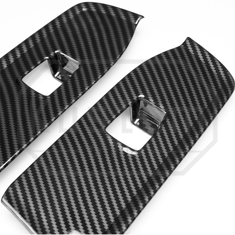 2022+ Chevrolet Silverado Window Switch Trim - Hydro-Dipped Carbon Fiber