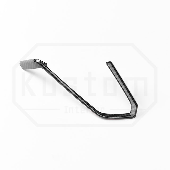 Corvette C8 Steering Wheel Side Trim - Hydro-Dipped Carbon Fiber