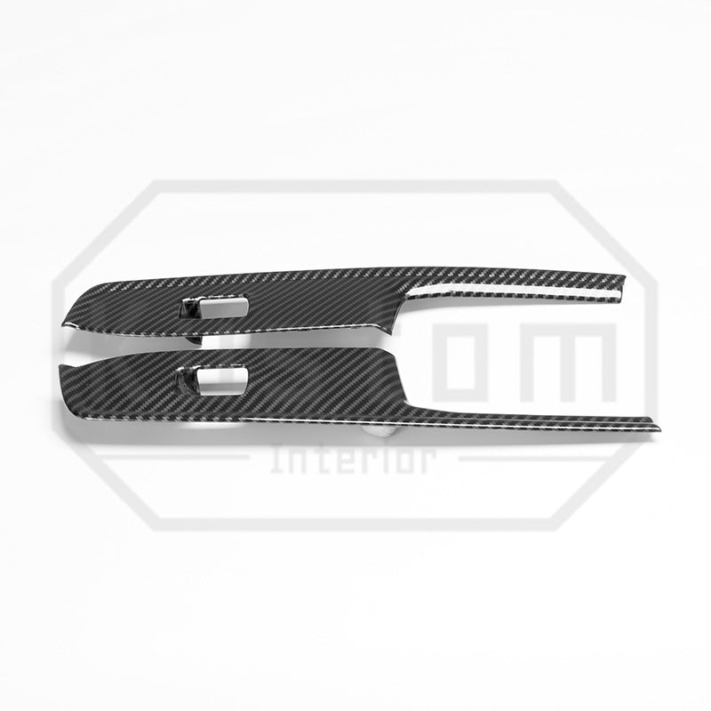 2022+ Chevrolet Silverado Window Switch Trim - Hydro-Dipped Carbon Fiber