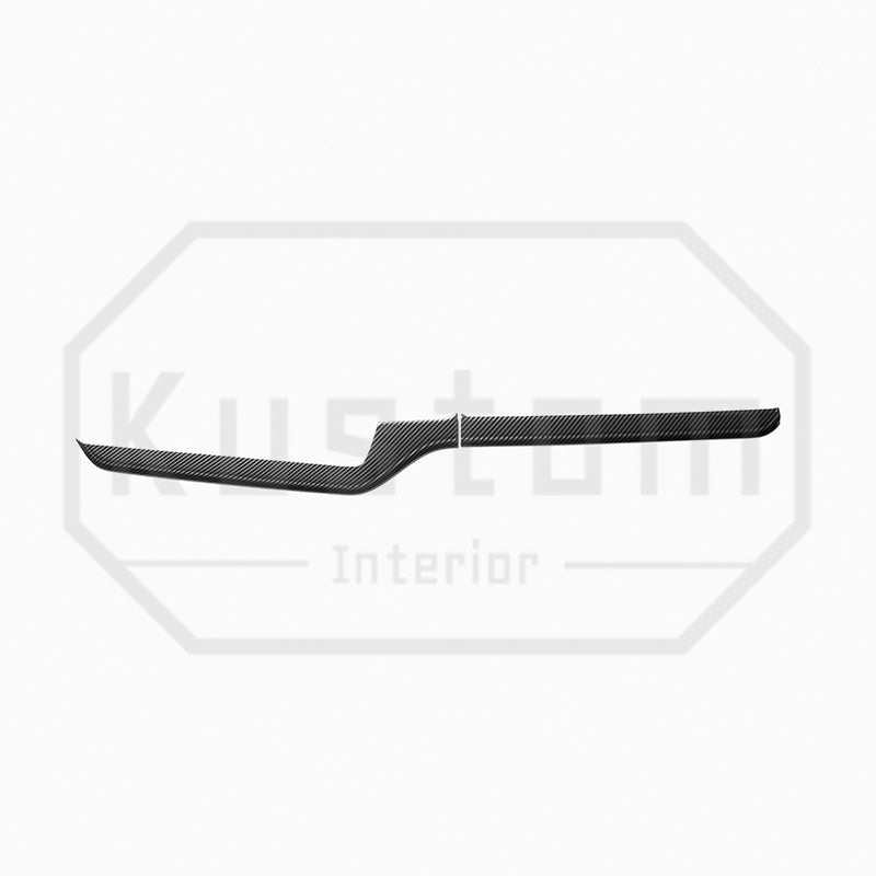 2022+ Chevrolet Silverado Center Dash Trim Strips - Hydro-Dipped Carbon Fiber