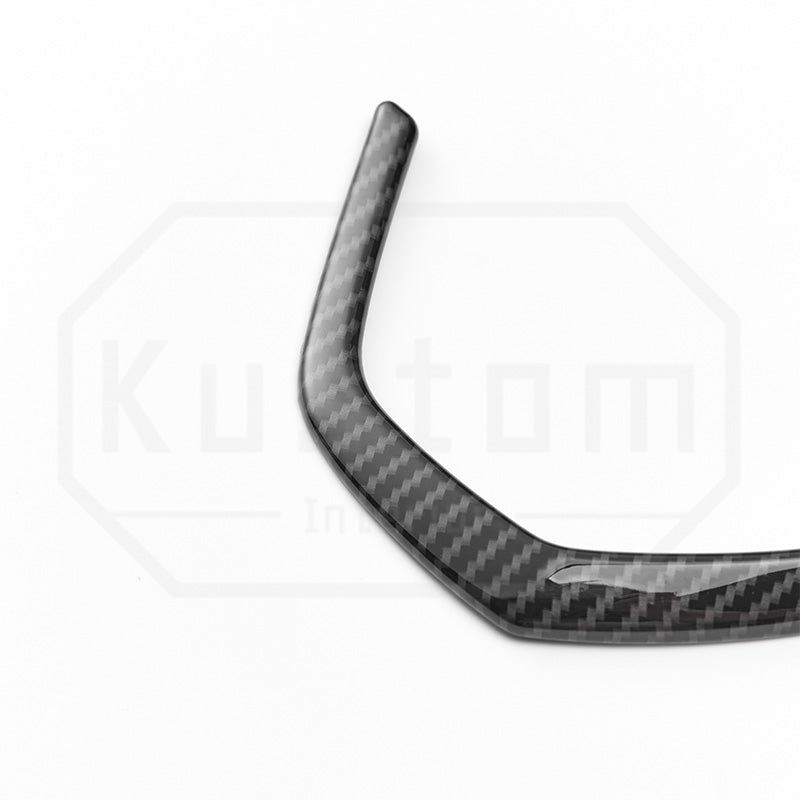 Corvette C8 Digital Cluster Dash Trim - Hydro-Dipped Carbon Fiber