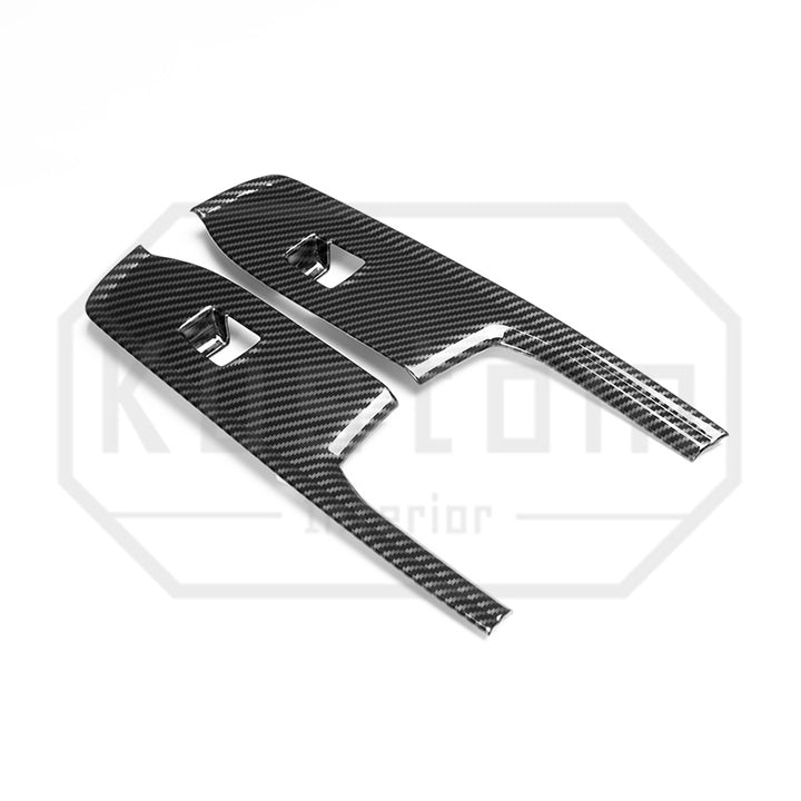 2022+ Chevrolet Silverado Window Switch Trim - Hydro-Dipped Carbon Fiber