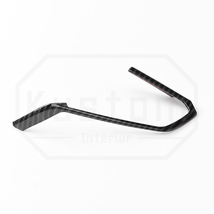 Corvette C8 Steering Wheel Side Trim - Hydro-Dipped Carbon Fiber