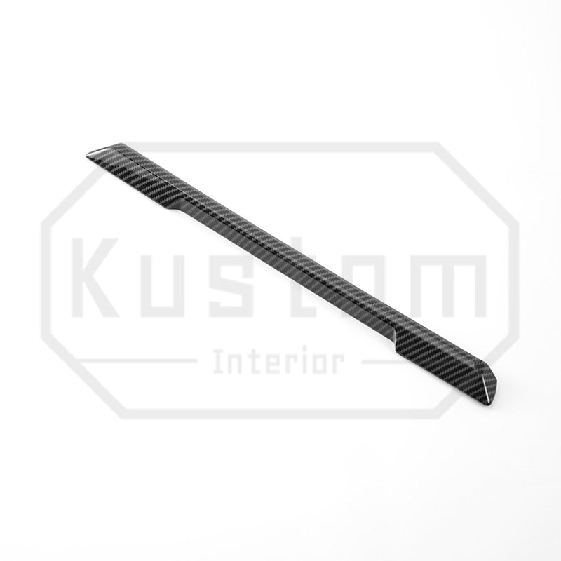 2022+ Chevrolet Silverado Under-Screen Dash Trim Strips - Hydro-Dipped Carbon Fiber