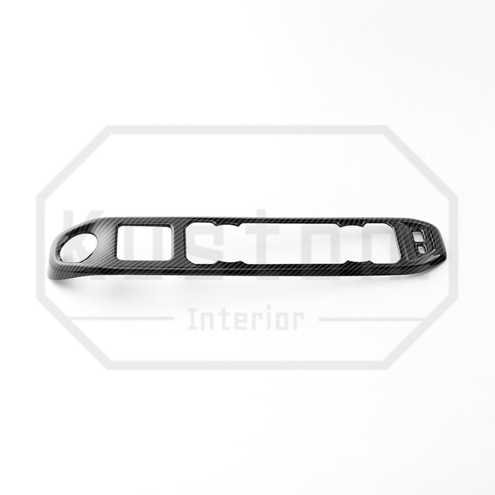 2022+ Chevrolet Silverado Climate Control Panel Trim - Hydro-Dipped Carbon Fiber