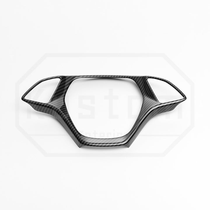 2014-19 Corvette C7 Steering Wheel Trim - Hydro-Dipped Carbon Fiber