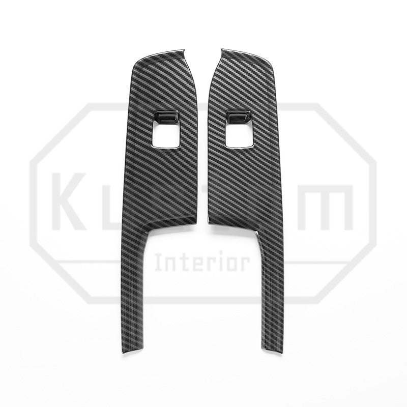 2022+ Chevrolet Silverado Window Switch Trim - Hydro-Dipped Carbon Fiber