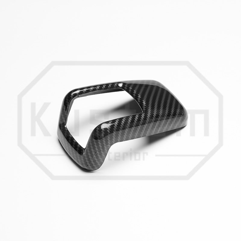 2022+ Chevrolet Silverado Full-Wrap Gear Shifter Cover - Hydro-Dipped Carbon Fiber