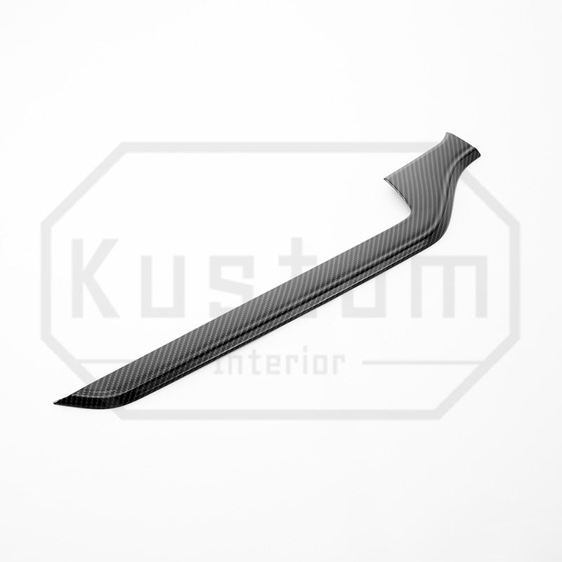 2022+ Chevrolet Silverado Center Dash Trim Strips - Hydro-Dipped Carbon Fiber