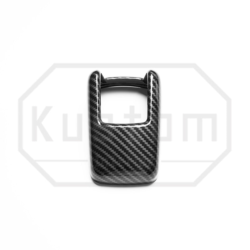 2022+ Chevrolet Silverado Full-Wrap Gear Shifter Cover - Hydro-Dipped Carbon Fiber