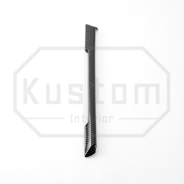 2022+ Chevrolet Silverado Under-Screen Dash Trim Strips - Hydro-Dipped Carbon Fiber