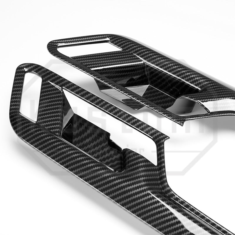 2022+ Chevrolet Silverado Interior Door Handle Trim - Hydro-Dipped Carbon Fiber