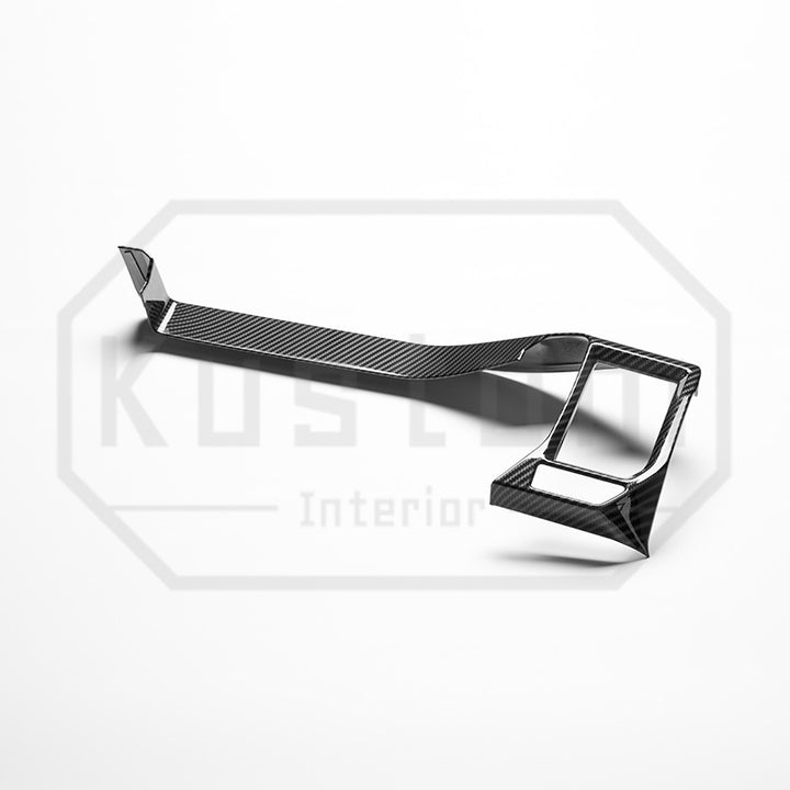 2022+ Chevrolet Silverado Center AC Vent Trim - Hydro-Dipped Carbon Fiber