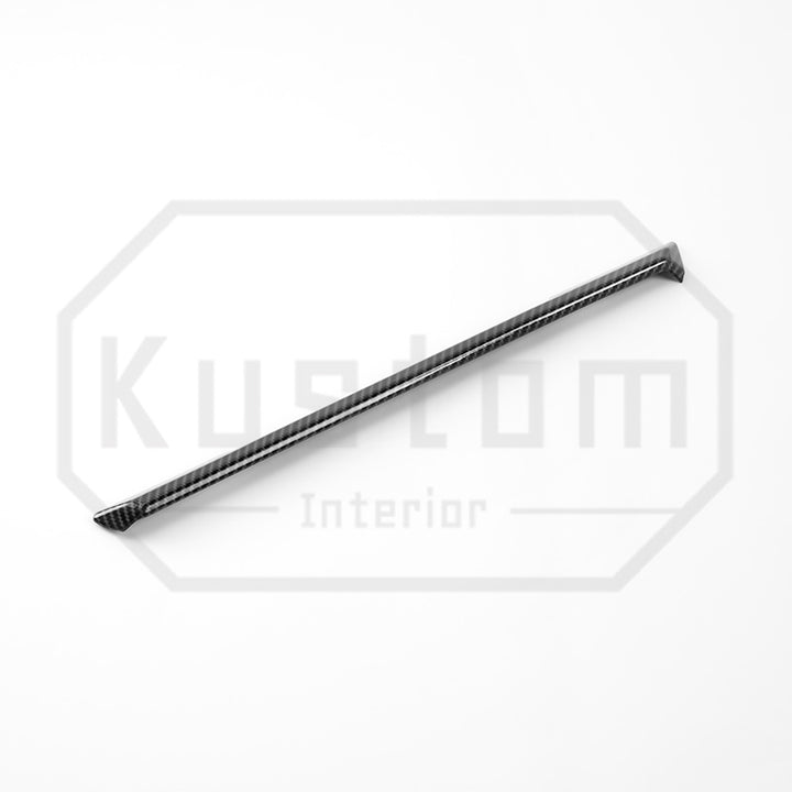 2022+ Chevrolet Silverado Under-Screen Dash Trim Strips - Hydro-Dipped Carbon Fiber
