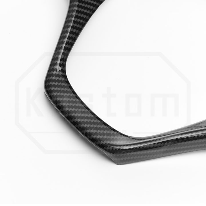 2014-19 Corvette C7 Steering Wheel Trim - Hydro-Dipped Carbon Fiber