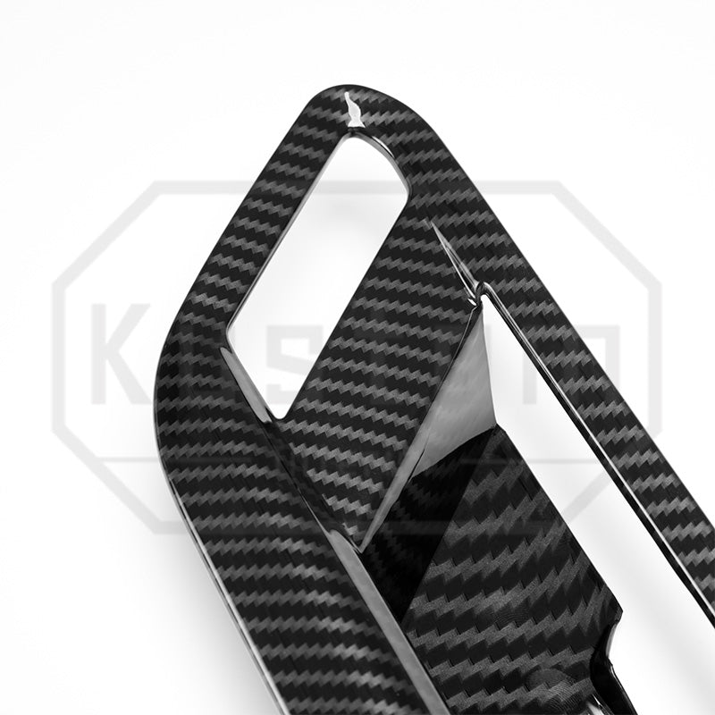2022+ Chevrolet Silverado Interior Door Handle Trim - Hydro-Dipped Carbon Fiber