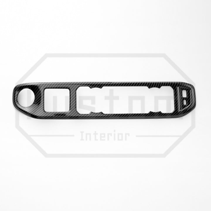 2022+ Chevrolet Silverado Climate Control Panel Trim - Hydro-Dipped Carbon Fiber