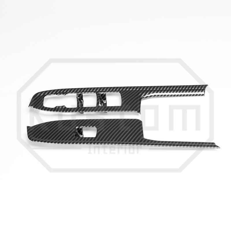 2022+ Chevrolet Silverado Window Switch Trim - Hydro-Dipped Carbon Fiber