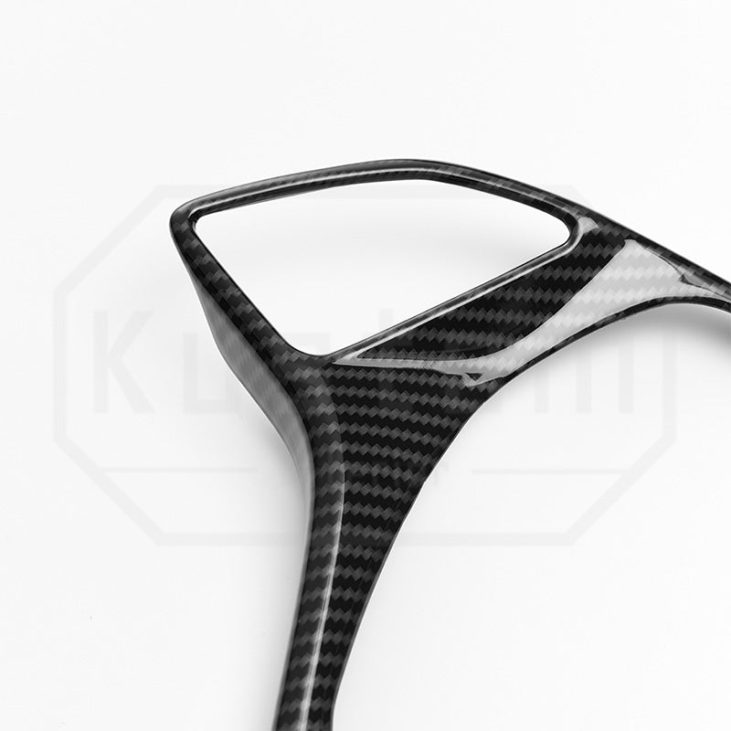 2014-19 Corvette C7 Steering Wheel Trim - Hydro-Dipped Carbon Fiber
