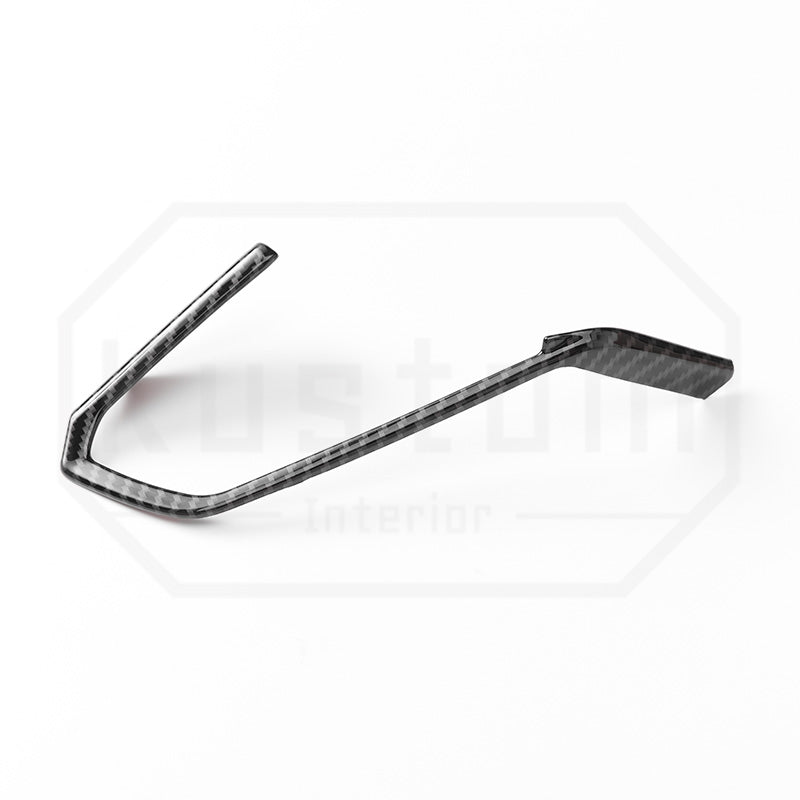 Corvette C8 Steering Wheel Side Trim - Hydro-Dipped Carbon Fiber