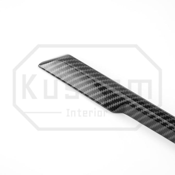 2022+ Chevrolet Silverado Under-Screen Dash Trim Strips - Hydro-Dipped Carbon Fiber