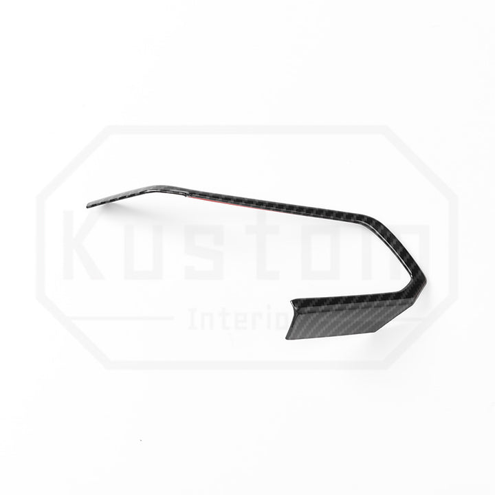 Corvette C8 Steering Wheel Side Trim - Hydro-Dipped Carbon Fiber