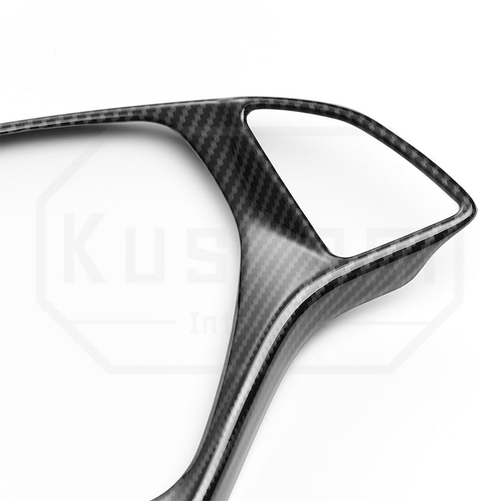 2014-19 Corvette C7 Steering Wheel Trim - Hydro-Dipped Carbon Fiber