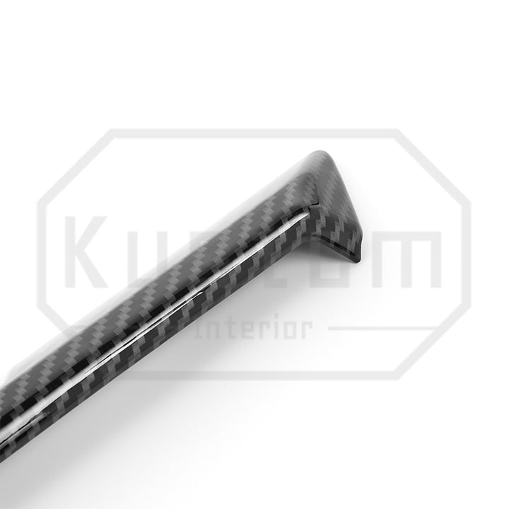 2022+ Chevrolet Silverado Under-Screen Dash Trim Strips - Hydro-Dipped Carbon Fiber