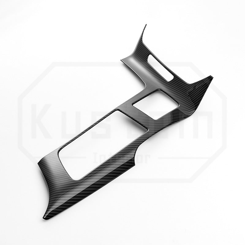 Corvette C7 Center Console Gear Shift Panel Trim - Hydro Dipped Carbon Fiber