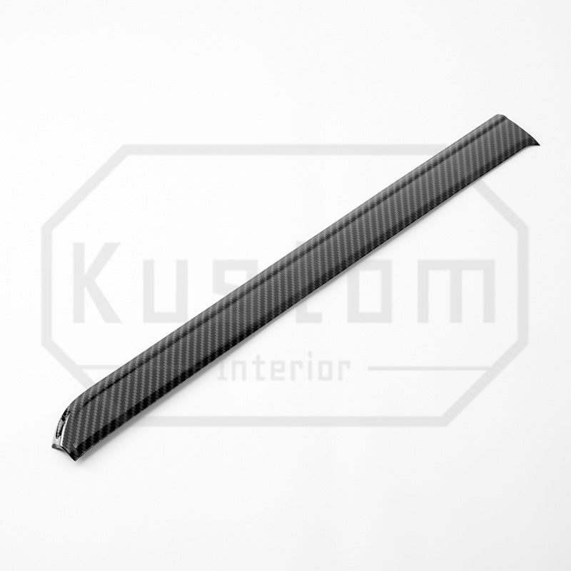 2022+ Chevrolet Silverado Center Dash Trim Strips - Hydro-Dipped Carbon Fiber