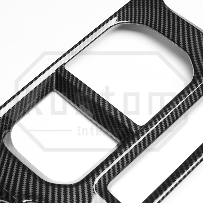 2022+ Chevrolet Silverado Shifter Surround Trim - Hydro-Dipped Carbon Fiber