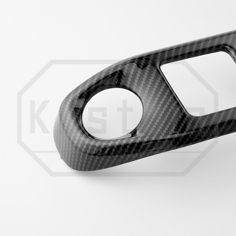 2022+ Chevrolet Silverado Climate Control Panel Trim - Hydro-Dipped Carbon Fiber