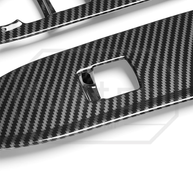2022+ Chevrolet Silverado Window Switch Trim - Hydro-Dipped Carbon Fiber