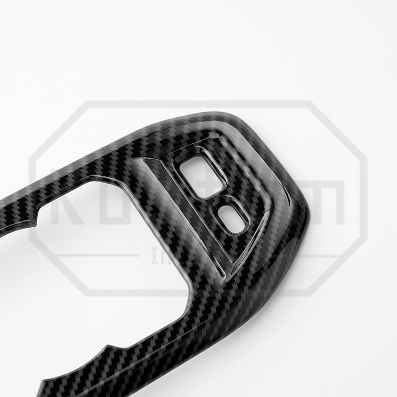 2022+ Chevrolet Silverado Climate Control Panel Trim - Hydro-Dipped Carbon Fiber