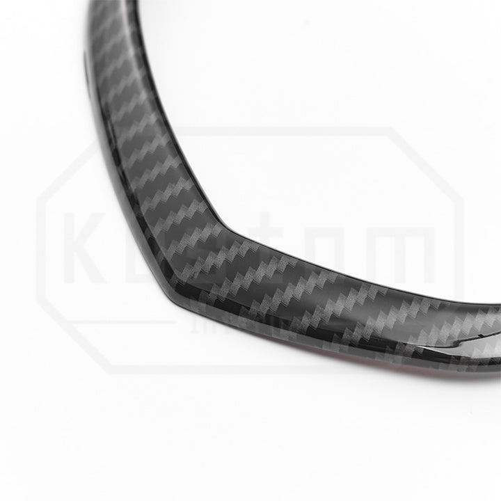 Corvette C8 Digital Cluster Dash Trim - Hydro-Dipped Carbon Fiber