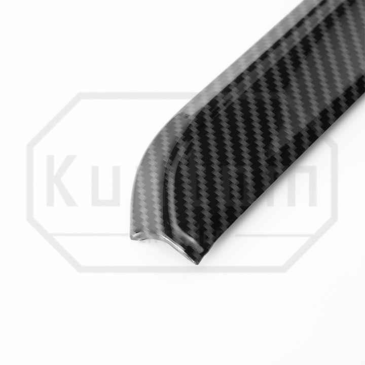 2022+ Chevrolet Silverado Center Dash Trim Strips - Hydro-Dipped Carbon Fiber