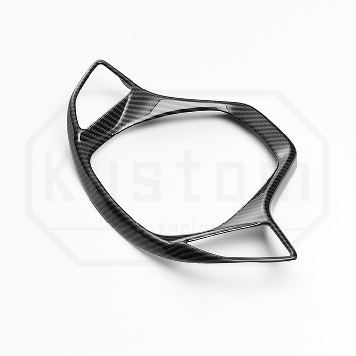 2014-19 Corvette C7 Steering Wheel Trim - Hydro-Dipped Carbon Fiber