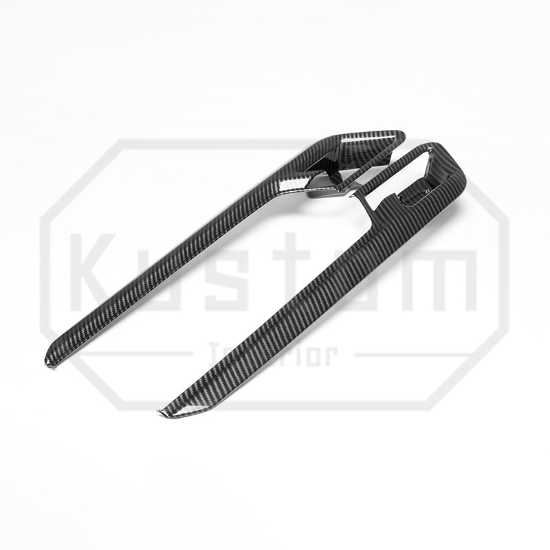 2022+ Chevrolet Silverado Interior Door Handle Trim - Hydro-Dipped Carbon Fiber