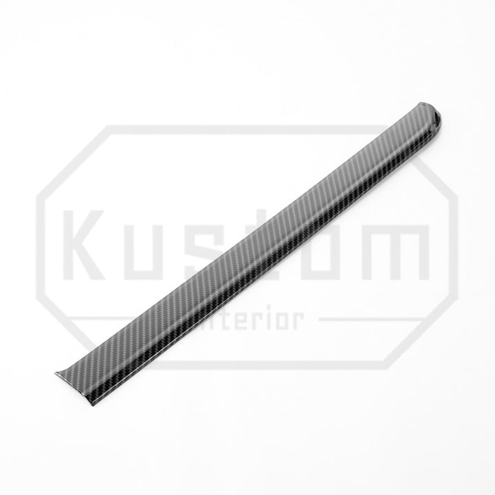 2022+ Chevrolet Silverado Center Dash Trim Strips - Hydro-Dipped Carbon Fiber