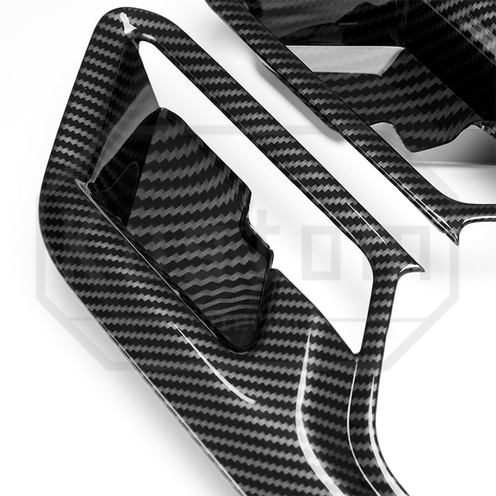 2022+ Chevrolet Silverado Interior Door Handle Trim - Hydro-Dipped Carbon Fiber