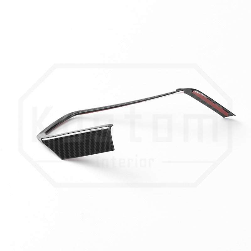 Corvette C8 Steering Wheel Side Trim - Hydro-Dipped Carbon Fiber
