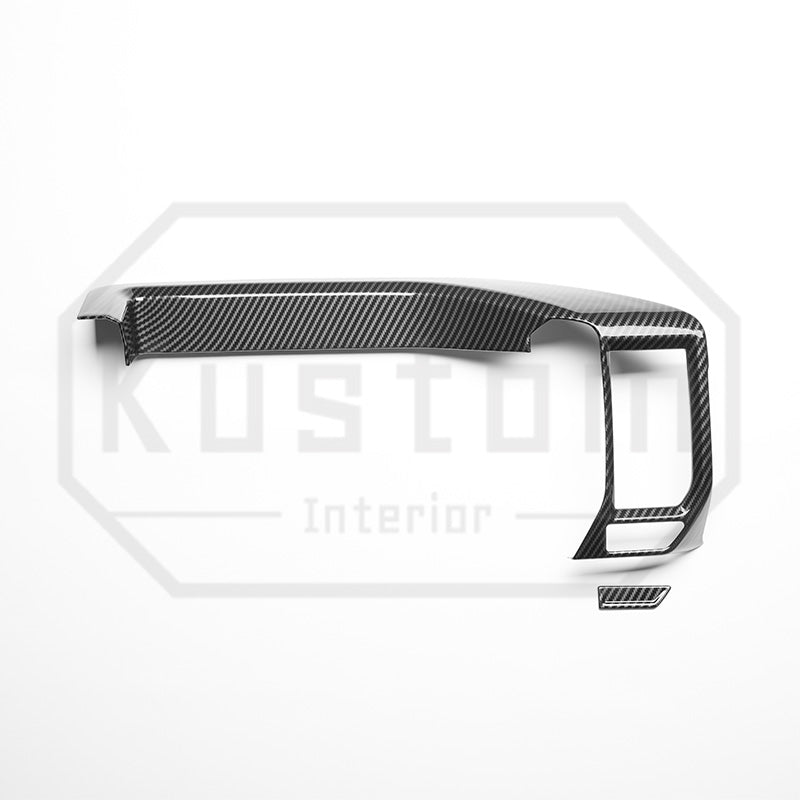 2022+ Chevrolet Silverado Center AC Vent Trim - Hydro-Dipped Carbon Fiber