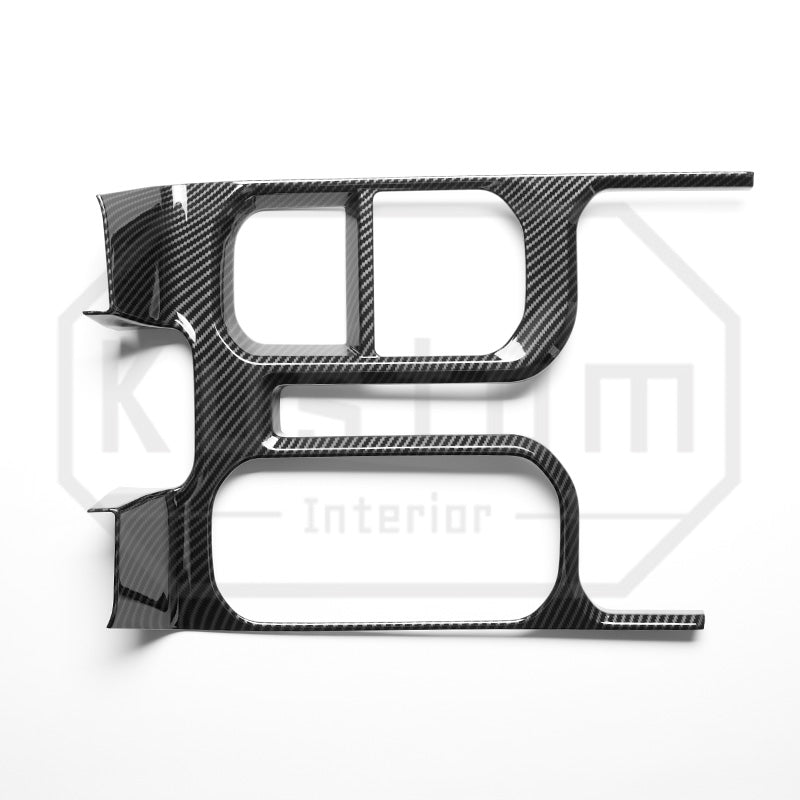 2022+ Chevrolet Silverado Shifter Surround Trim - Hydro-Dipped Carbon Fiber