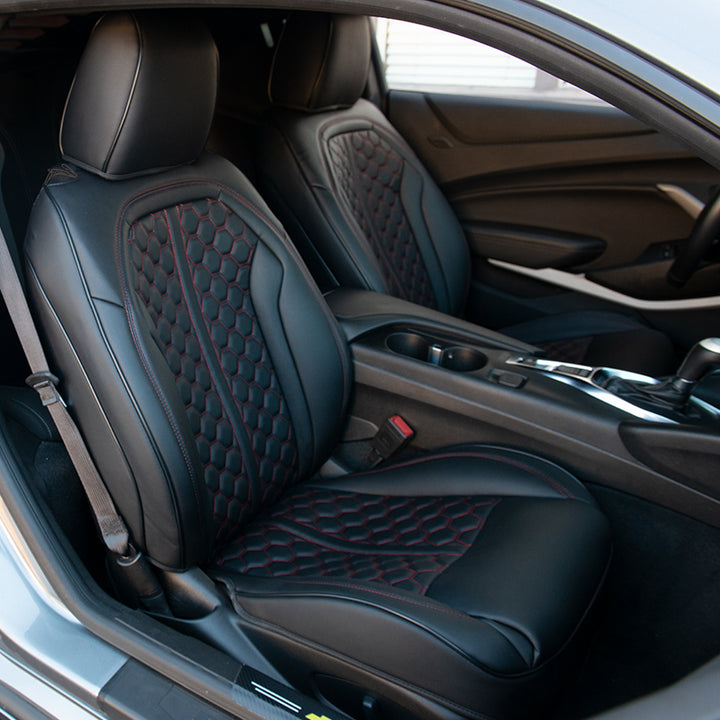 6th Gen Camaro Coupe Custom Leather Seat Covers