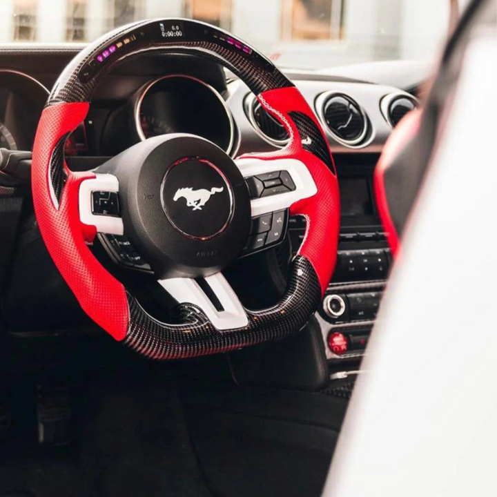 2015-23 Ford Mustang Carbon Fiber Steering Wheel (Custom Order)