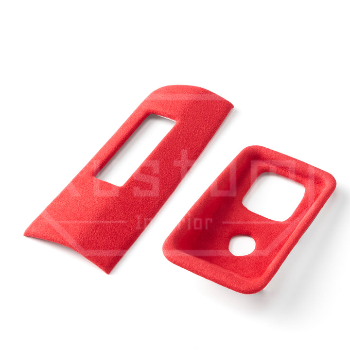 Corvette C8 Suede Leather Left Side Card Slot & Hand Brake Swtich Trim Cover