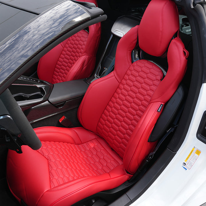 Corvette C8 Custom Leather GT2 Seat Cover (Custom Order)